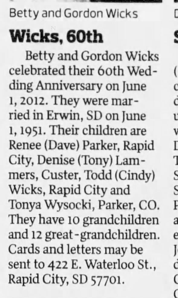 Clipping from Rapid City Journal